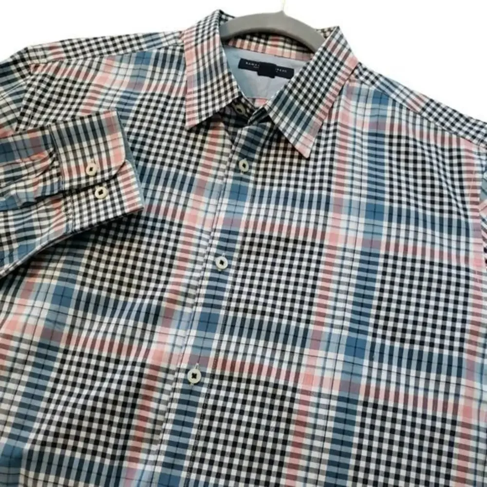Banana Republic‎ Men's Button-up Plaid Shirt Size Large
